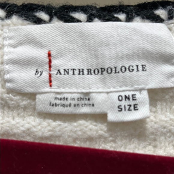 Anthropologie Elegant Cream and Black Cardigan - Picture 4 of 5